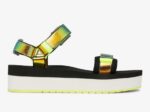 Dames Trio Platform Iriserende Multi Zwarte Keds