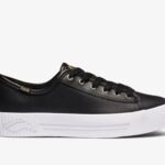 Dames Triple Kick Amp Leer Keds Zwart