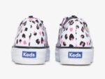 Dames Triple Kick Luipaard Canvas Keds Wit Multi - Afbeelding 2