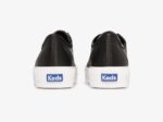 Dames Triple Kick Versterker Satijn Keds Zwart - Afbeelding 3