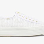 Dames Triple Up Raffia Witte Keds