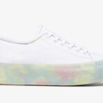 Dames Triple Up Tie Dye Foxing Keds Wit Multi