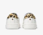 Dames X Kate Spade New York Ace Leer Kalfshaar Keds Wit Luipaard - Afbeelding 3