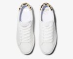Dames X Kate Spade New York Ace Leer Kalfshaar Keds Wit Luipaard - Afbeelding 5