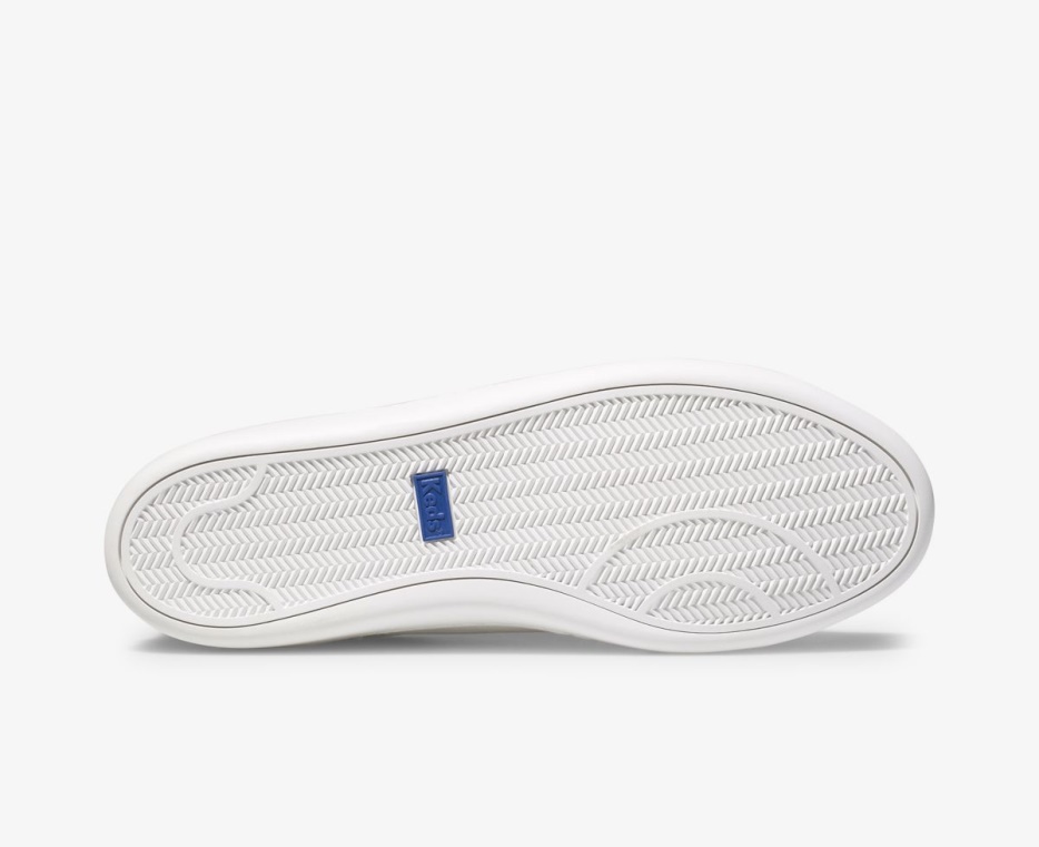 Dames X Kate Spade New York Ace Leer Kalfshaar Keds Wit Luipaard - Afbeelding 6