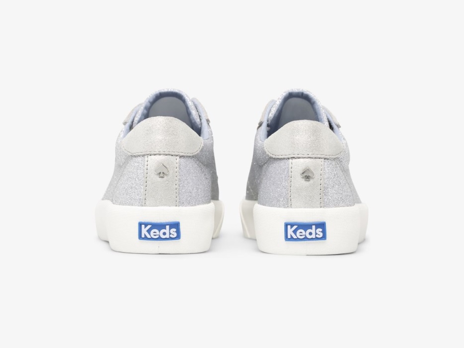 Dames X Kate Spade New York Crew Kick 75 Mixed Media Keds Zilver - Afbeelding 2