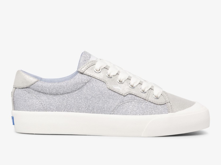 Dames X Kate Spade New York Crew Kick 75 Mixed Media Keds Zilver - Afbeelding 1
