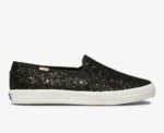 Dames X Kate Spade New York Dubbeldekker Glitter Keds Zwart