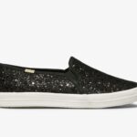 Dames X Kate Spade New York Dubbeldekker Glitter Keds Zwart