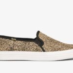 Dames X Kate Spade New York Dubbeldekker Tiny Dot Kalfshaar Tan Zwart Keds