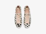 Dames X Kate Spade New York Triple Kick Oversized Dot Kalfshaar Keds Wit Roze - Afbeelding 3