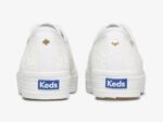 Dames X Ksny Triple Kick Bloemenoog Parels Wit Keds - Afbeelding 2