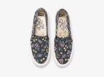 Dames X Rifle Paper Co. Dubbeldekker Petite Fleurs Bedrukte Indigo Keds - Afbeelding 4