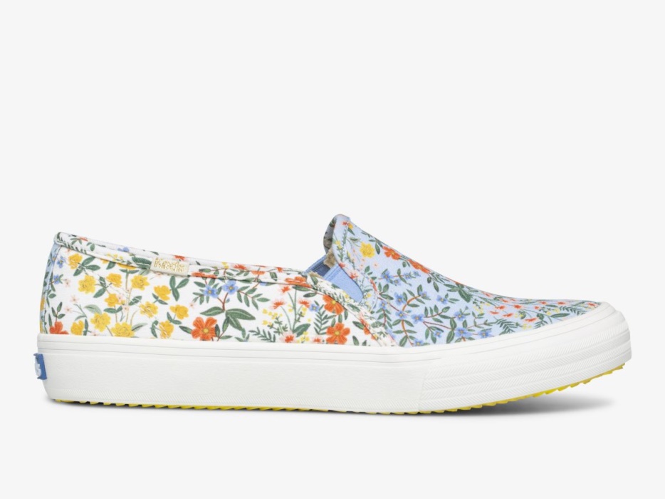 dames_x_rifle_paper_co_dubbeldekker_wildhout_blauw_wit_keds.jpg Dames X Rifle Paper Co. Dubbeldekker Wildhout Blauw Wit Keds - Afbeelding 1
