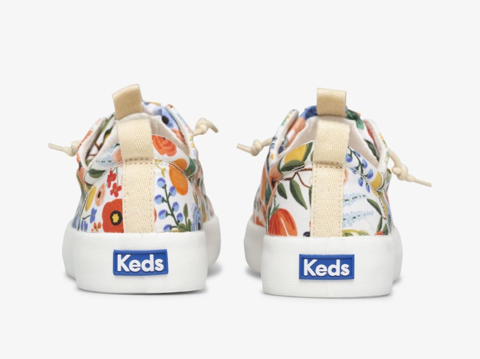 Dames X Rifle Paper Co. Kickback Citrus Tuinfeest Keds Wit Multi - Afbeelding 2