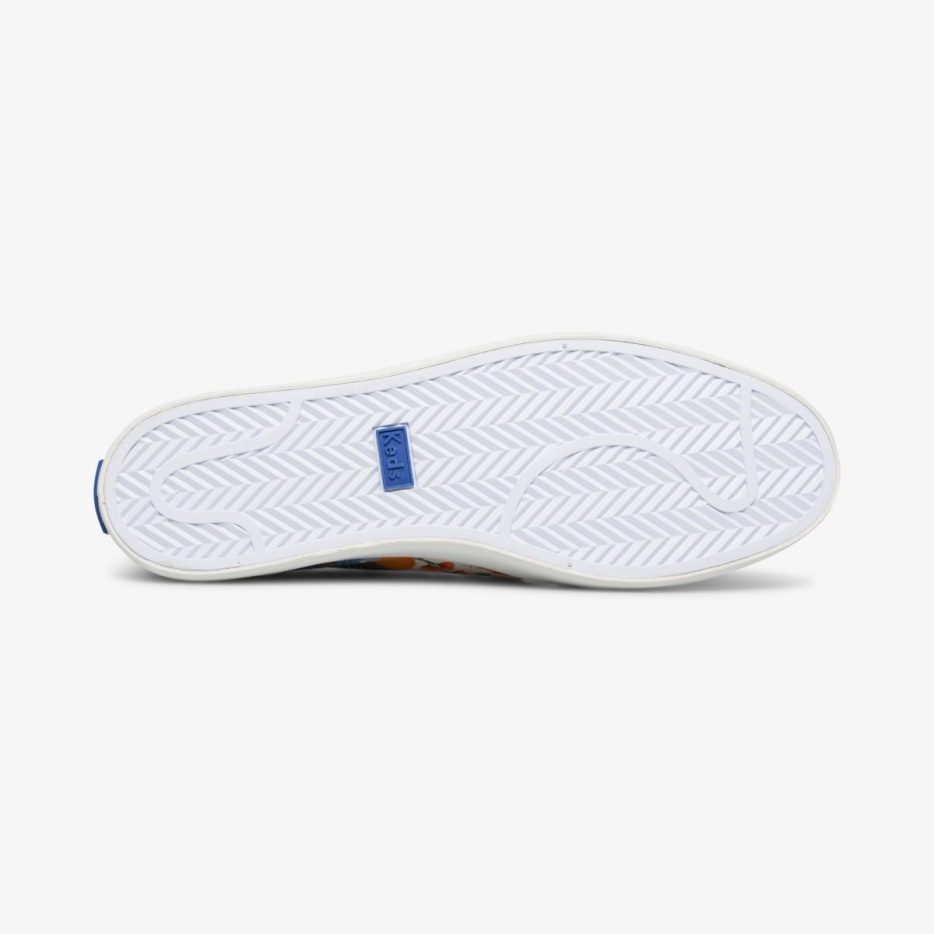 Dames X Rifle Paper Co. Kickback Citrus Tuinfeest Keds Wit Multi - Afbeelding 4