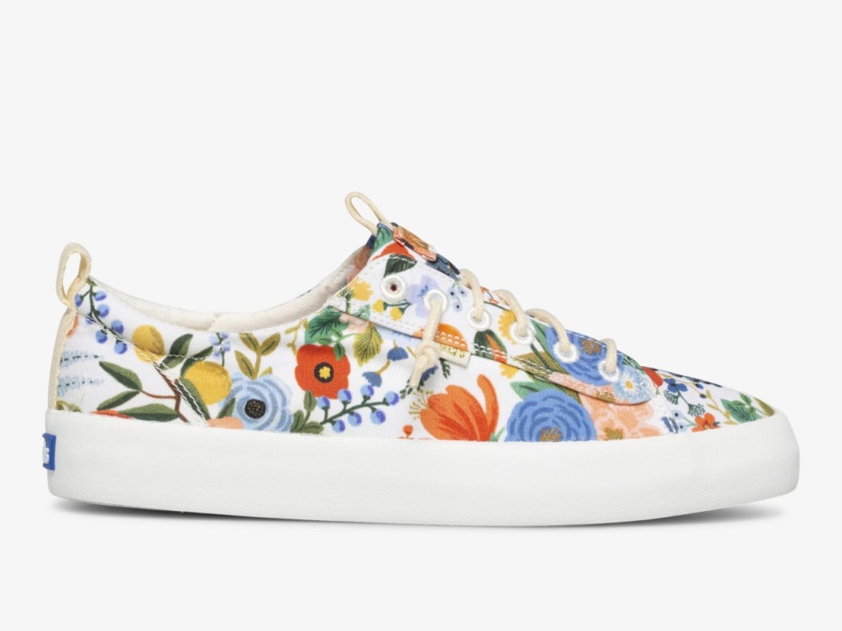 Dames X Rifle Paper Co. Kickback Citrus Tuinfeest Keds Wit Multi - Afbeelding 1