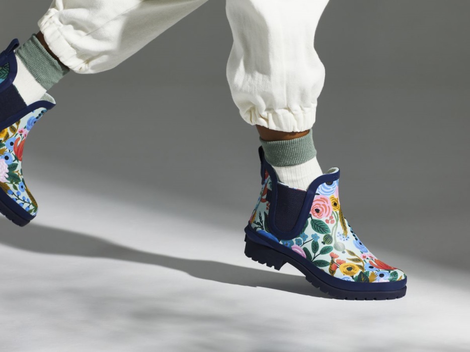 Dames X Rifle Paper Co. Rowan Regenlaars Tuinfeest Marine Multi Keds - Afbeelding 2