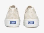 Dames X Rifle Paper Co. Triple Kick Colette Jacquard Ivoor Keds - Afbeelding 2