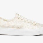Dames X Rifle Paper Co. Triple Kick Colette Jacquard Ivoor Keds