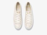 Dames X Rifle Paper Co. Triple Kick Colette Jacquard Ivoor Keds - Afbeelding 3