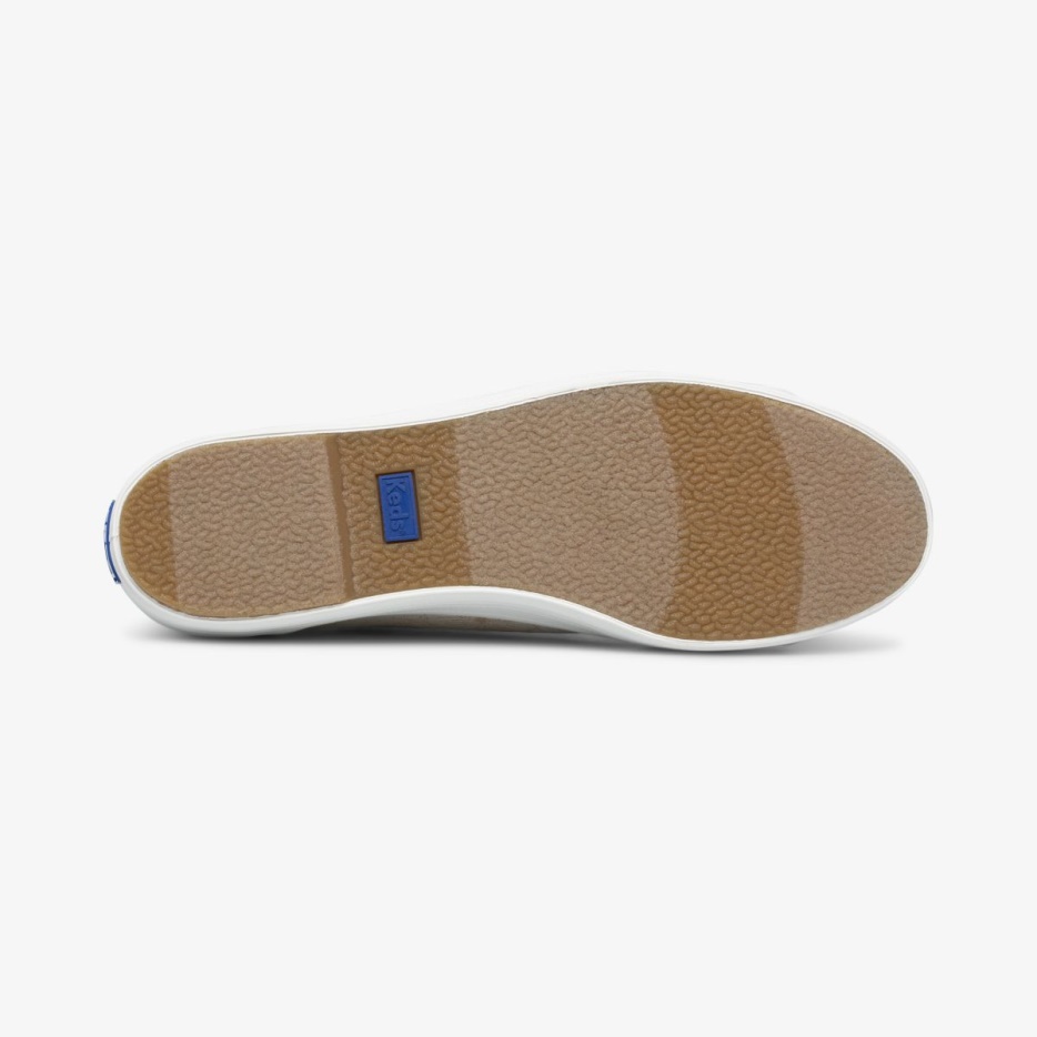 Dames X Rifle Paper Co. Triple Kick Colette Jacquard Ivoor Keds - Afbeelding 4