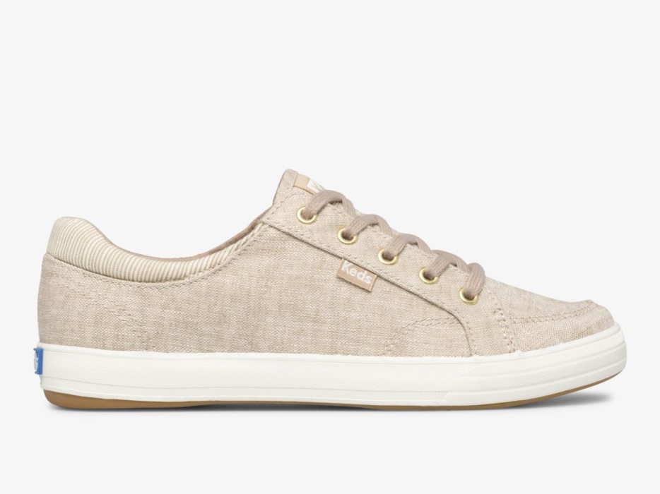 damescentrum_ii_chambray_beige_keds.jpg Damescentrum Ii Chambray Beige Keds - Afbeelding 1