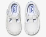 Daphne T-strap Leren Sneaker Voor Grote Kinderen Wit Keds - Afbeelding 3