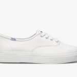 Drievoudige Leren Keds Dames Wit