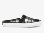 Dubbeldekker Mule Plaid Voor Dames Keds Grijs