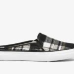 Dubbeldekker Mule Plaid Voor Dames Keds Grijs