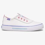 Keds Big Kid's Topkick Slip On Wasbaar Leer Wit