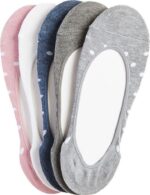 Keds Dames 5 Pk Extra Laag Uitgesneden Voering Sokken Grijs Asst