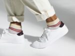 Keds Dames Ace Leer Wit Bordeaux - Afbeelding 2