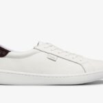 Keds Dames Ace Leer Wit Bordeaux
