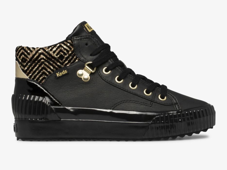 keds_dames_demi_mid_trx_dazzle_black.jpg Keds Dames Demi Mid Trx Dazzle Black - Afbeelding 1