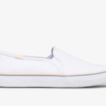 Keds Dames Dubbeldekker Canvas Wit Koraal