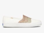 Keds Dames Dubbeldekker Wave Glitter Glitter Wit Multi