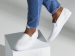 Keds Dames Kampioen Slip Op Leer Wit - Afbeelding 2