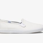 Keds Dames Kampioen Slip Op Leer Wit