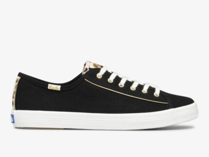 Keds Dames Kickstart Leopard Pop Canvas Zwart