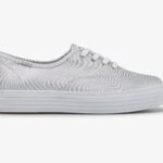 Keds Dames Triple Cvo Metallic Wit Zilver