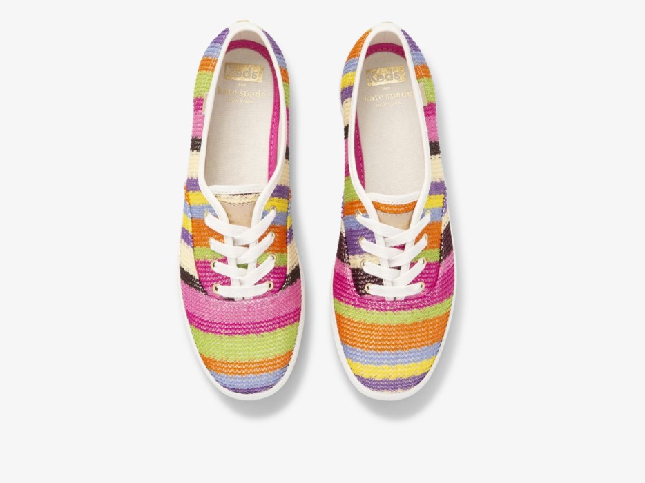 Keds Dames X Kate Spade New York Champion Crochet Roze Multi - Afbeelding 3