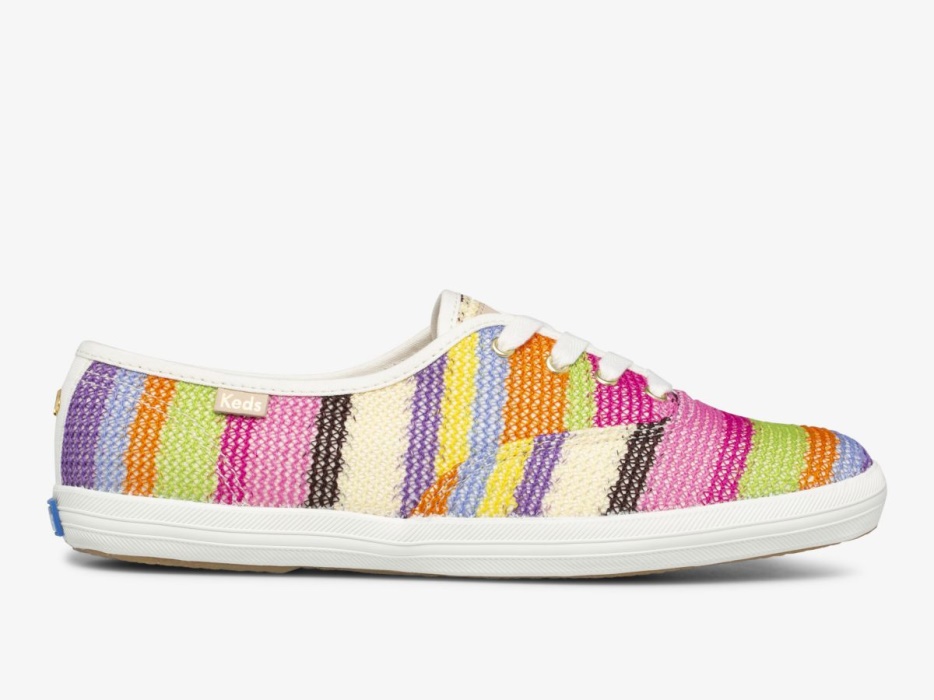 Keds Dames X Kate Spade New York Champion Crochet Roze Multi - Afbeelding 1