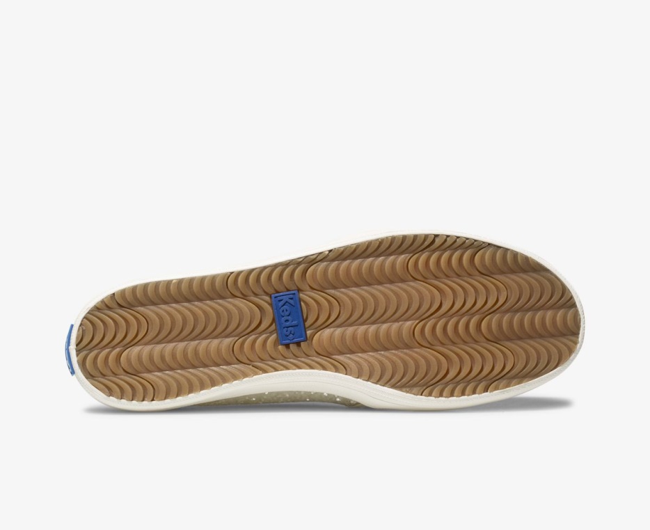 Keds Dames X Kate Spade New York Dubbeldekker Glitter Crème - Afbeelding 4