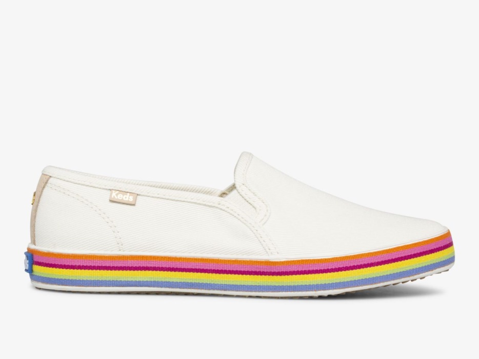 keds_dames_x_kate_spade_new_york_dubbeldekker_twill_sneeuwwit.jpg Keds Dames X Kate Spade New York Dubbeldekker Twill Sneeuwwit - Afbeelding 1