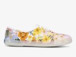 Keds Dames X Rifle Paper Co. Kampioen Marguerite Roze Geel Multi