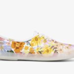 Keds Dames X Rifle Paper Co. Kampioen Marguerite Roze Geel Multi