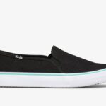 Keds Dubbeldekker Canvas Dames Wasbaar Zwart Turkoois