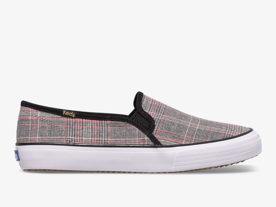 keds_dubbeldekker_plaid_dames_zwart_multi.jpg Keds Dubbeldekker Plaid Dames Zwart Multi - Afbeelding 1